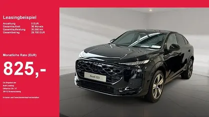 Schwarz (mythosschwarz) Neu 2025 Audi Q3 Sportback S-Line SUV | 62.015 €