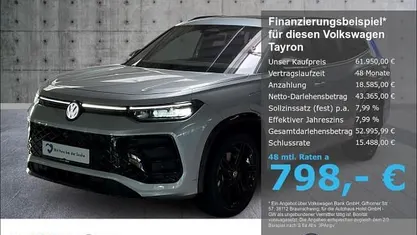 Silber (oyster silver) Neu 2025 VW Tayron R-line SUV | 61.950 € (Superpreis)