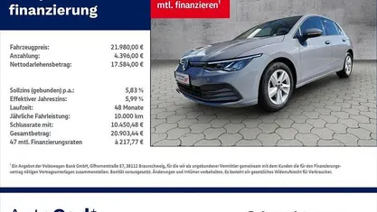 Mondsteingrau Gebraucht 2022 VW Golf VIII Life Limousine | 21.980 € (Fairer Preis)