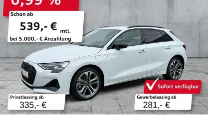 Gebraucht Audi A3 Advanced 204 PS (150 kW) 2025 Gletscherweiß metallic Limousine