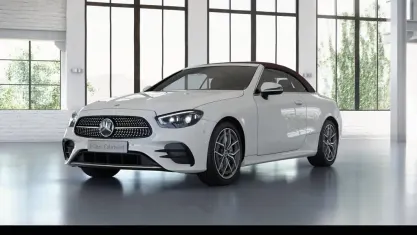 Gebraucht Mercedes E200 AMG 197 PS (144 kW) 2021 Unilack polarweiß Cabrio