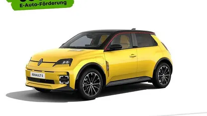 Neu Renault 5 E-Tech Iconic 89 kW (122 PS) 2025 Pop yellow, dach blackpearlschwarz (gelb) Limousine