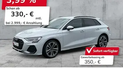 Gebraucht Audi A3 S-Line 204 PS (150 kW) 2025 Gletscherweiß metallic Limousine