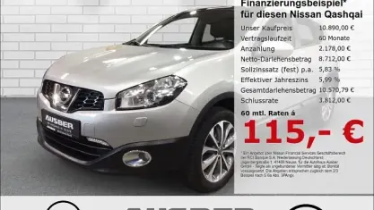 Gebraucht Nissan Qashqai Tekna 141 PS (103 kW) 2012 M) (silber SUV