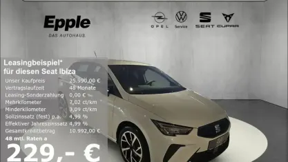 Neu Seat Ibiza FR 116 PS (85 kW) 2026 Weiss Kleinwagen