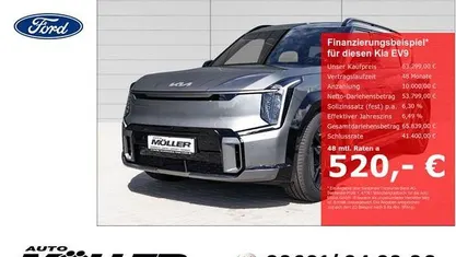 Grau Gebraucht 2025 Kia EV9 GT-Line SUV | 63.299 € (Fairer Preis)