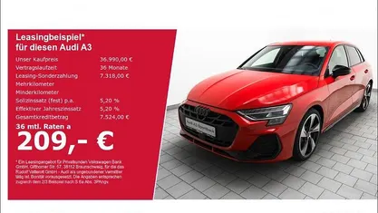 Progressivrot metallic Gebraucht 2025 Audi A3 S-Line Limousine | 36.990 € (Fairer Preis)