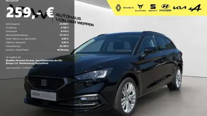Gebraucht Seat Leon Style 150 PS (110 kW) 2024 Mitternachtsschwarz Kombi