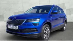 Blau (raceblau metallic) met. Gebraucht 2021 Skoda Karoq Clever SUV | 21.990 € (Fairer Preis)
