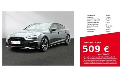 Brugt Audi A5 Sportback Business 204 HK (150 kW) 2023 Grå Hatchback