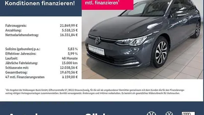 Grau Gebraucht 2022 VW Golf Active Limousine | 21.850 € (Fairer Preis)