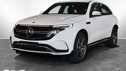Gebraucht Mercedes EQC400 AMG line 300 kW (408 PS) 2022 Unilack polarweiß SUV