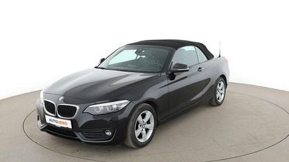 Używany BMW 218 Advantage 136 KM (100 kW) 2017 Czarny Kabriolet