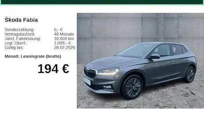 Neu Skoda Fabia Tour 95 PS (69 kW) 2026 Grau Limousine