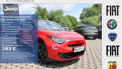 Neu Fiat 600 Sport 145 PS (106 kW) 2026 Passione rot SUV