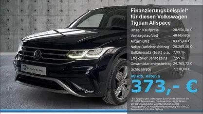 Gebraucht VW Tiguan Allspace Elegance 150 PS (110 kW) 2022 Schwarz SUV