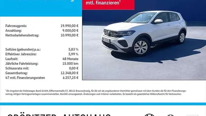 Pure white Gebraucht 2024 VW T-Cross SUV | 19.989 € (Superpreis)