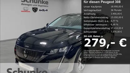 Gebraucht Peugeot 308 SW Allure 131 PS (96 kW) 2024 Kombi