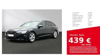 Second-hand Audi A6 Design 286 CP (210 kW) 2025 Negru Break