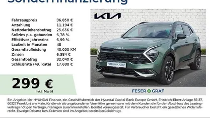 Experience green Neu 2025 Kia Sportage GT-Line SUV | 36.850 € (Superpreis)