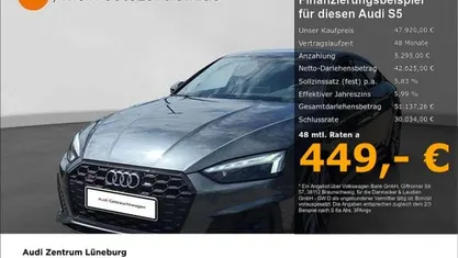 Daytonagrau perleffekt Gebraucht 2022 Audi S5 Sportback Ambiente Kleinwagen | 47.920 € (Fairer Preis)