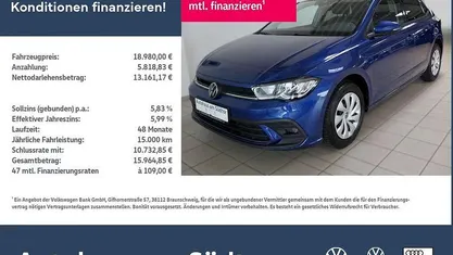 Reef blue metallic Gebraucht 2024 VW Polo Life Limousine | 18.980 € (Fairer Preis)