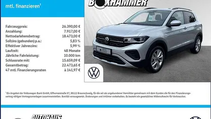Silber Gebraucht 2025 VW T-Cross Life SUV | 26.390 € (Fairer Preis)