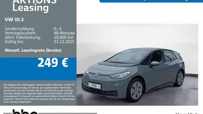 Grau Gebraucht 2021 VW ID.3 Pure Kleinwagen | 16.990 € (Fairer Preis)