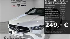 Metalliclack (weiss Gebraucht 2022 Mercedes CLA250 Shooting Brake Kombi | 33.990 € (Fairer Preis)