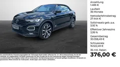 Schwarz Gebraucht 2021 VW T-Roc Cabriolet R-line Cabrio | 28.930 € (Fairer Preis)