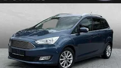 Blau (chromablau metallic) Gebraucht 2019 Ford Grand C-Max Titanium Van / Kleinbus | 14.510 € (Fairer Preis)