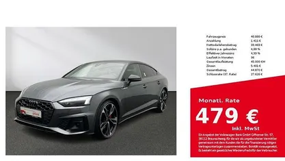 Gebraucht Audi A5 Sportback S-Line 286 PS (210 kW) 2022 Daytonagrau perleffekt Kleinwagen