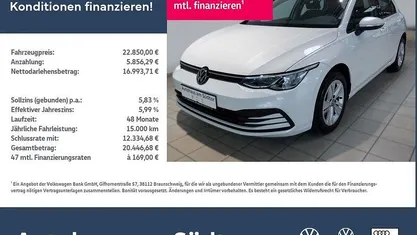 Oryxweiß perlmutteffekt Gebraucht 2022 VW Golf Life Limousine | 22.850 € (Fairer Preis)