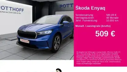 Gebraucht Skoda Enyaq iV Suite 150 kW (204 PS) 2023 Raceblau metallic SUV