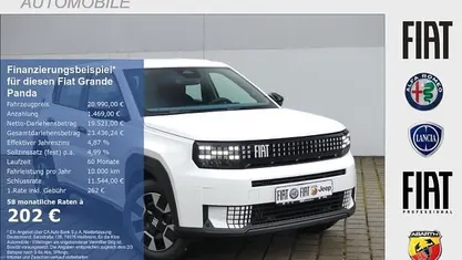 Neu Fiat Grande Panda Business 110 PS (80 kW) 2026 Gelato weiss Kleinwagen