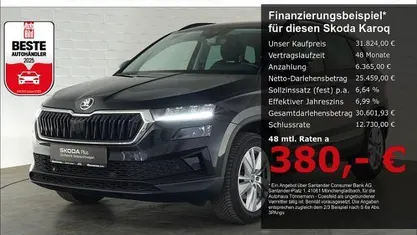 Second-hand Skoda Karoq Selection 150 CP (110 kW) 2025 Negru SUV