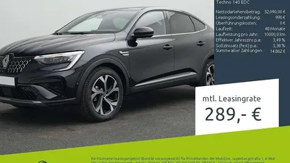 Schwarz Neu 2025 Renault Arkana Techno SUV | 29.990 € (Fairer Preis)