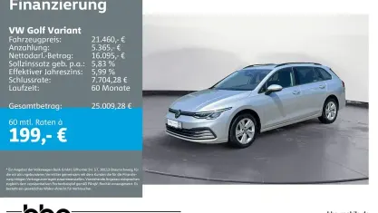 Gebraucht VW Golf VIII Life 116 PS (85 kW) 2024 Schwarz Kombi