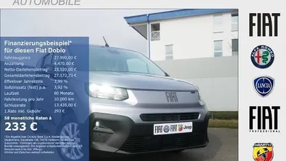 Gebraucht Fiat Doblò Comfort 131 PS (96 kW) 2025 Van / Kleinbus