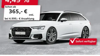 Gebraucht Audi A6 S-Line 299 PS (219 kW) 2025 Gletscherweiß metallic Kombi