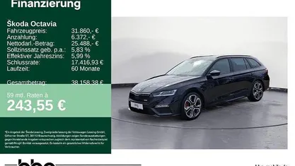 Usata Skoda Octavia RS 245 CV (180 kW) 2023 Nero Station wagon
