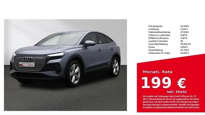 Blau Gebraucht 2022 Audi Q4 Sportback e-tron Sport SUV | 29.180 € (Superpreis)