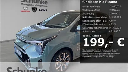 Gebraucht Kia Picanto Spirit 68 PS (50 kW) 2025 A2g) adventurous green (gruen Kleinwagen