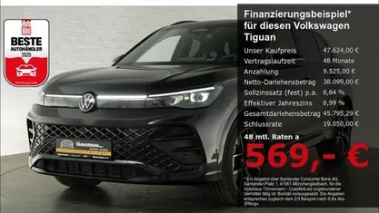 Schwarz Gebraucht 2025 VW Tiguan R-line SUV | 47.624 € (Fairer Preis)