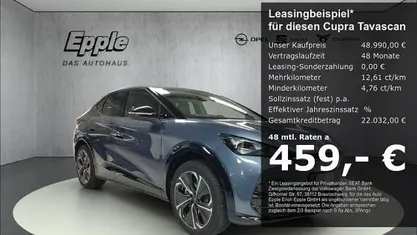 Blau Neu 2025 Cupra Tavascan VZ SUV | 48.990 € (Guter Preis)