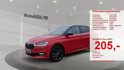 Gebraucht Skoda Fabia Style 110 PS (80 kW) 2021 Rot Limousine