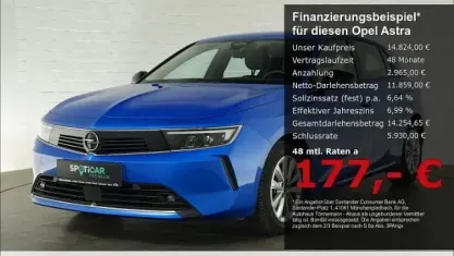 Gebraucht Opel Astra Edition 131 PS (96 kW) 2022 Blau Limousine