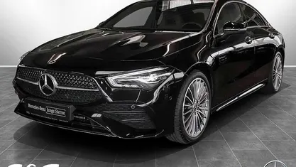 Metalliclack kosmosschwarz Gebraucht 2024 Mercedes CLA200 AMG Coupé | 36.490 € (Fairer Preis)