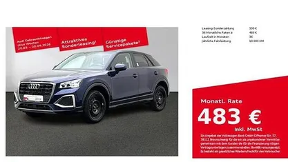 Gebraucht Audi Q2 Advanced Plus 150 PS (110 kW) 2025 Navarrablau metallic SUV