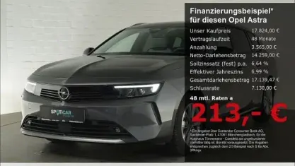 Gebraucht Opel Astra Elegance 131 PS (96 kW) 2023 Vulkan grau (metallic) Kleinwagen